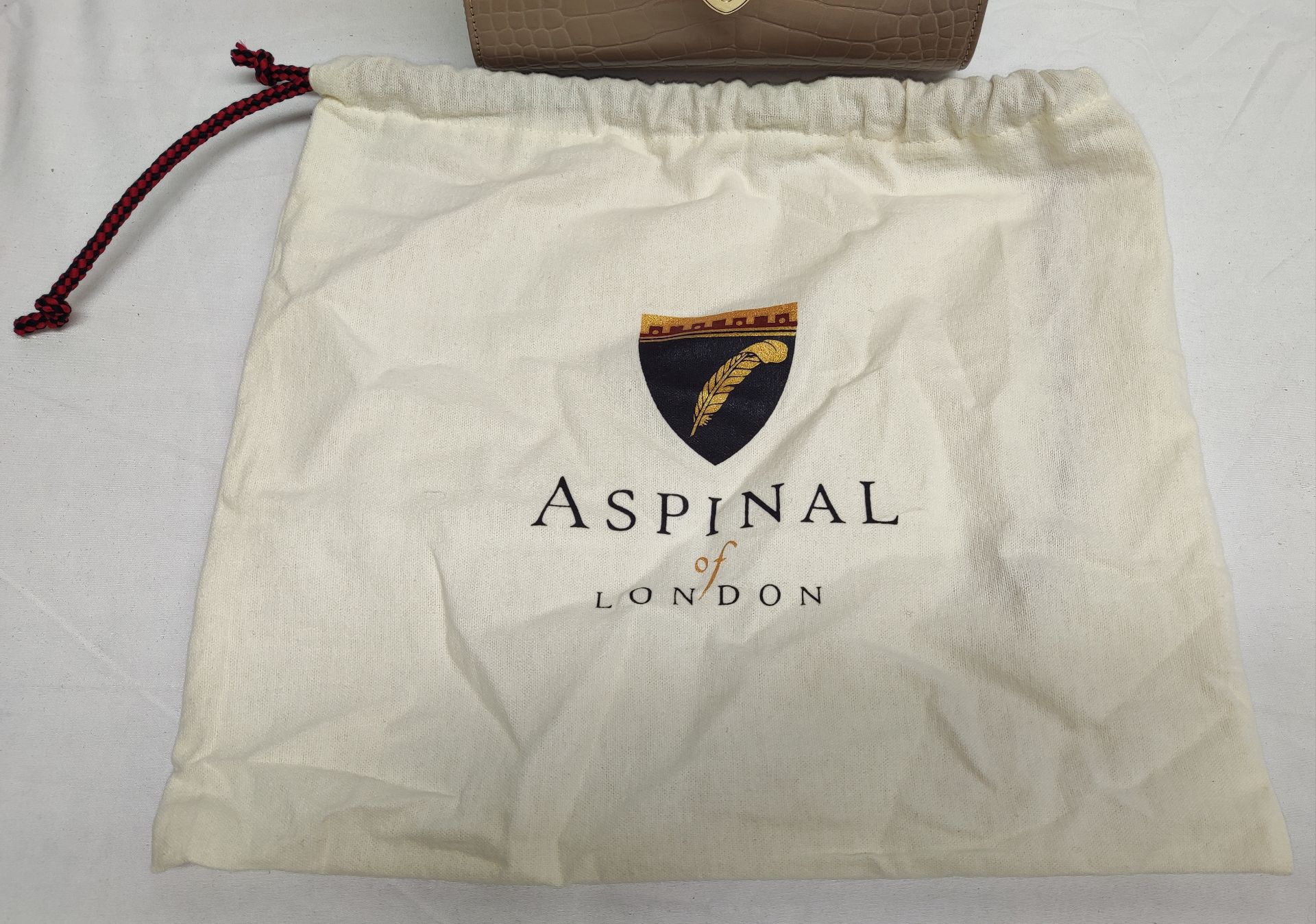 1 x ASPINAL OF LONDON Mayfair Midi Bag In Small Croc Pattern - Boxed - Original RRP £595 - Ref: - Image 22 of 22