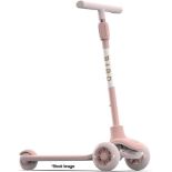 1 x BIRD Birdie Kids 3-Wheel Scooter In Electric Rose Pink - New/Boxed - Original RRP £130 - Ref: