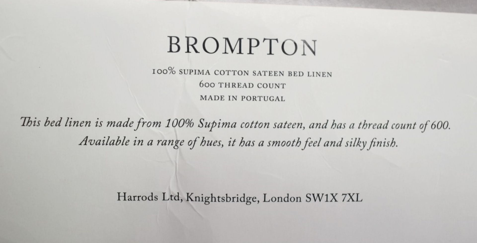 1 x HARRODS OF LONDON 'Brompton' Luxury Emperor Duvet Cover Set, 295cm x 235cm - Original Price £599 - Image 8 of 14