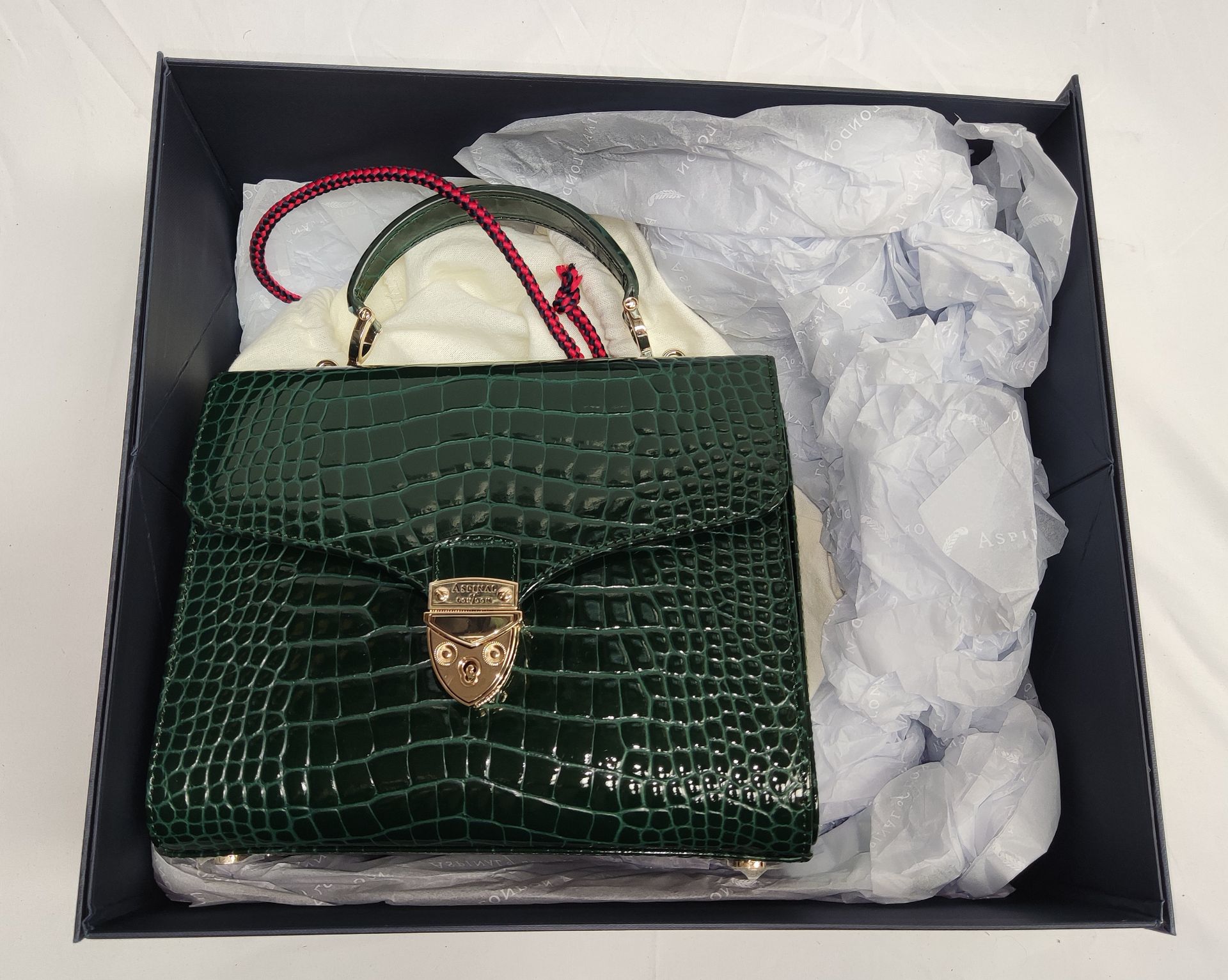 1 x ASPINAL OF LONDON Mayfair Bag - Evergreen Patent Croc - Original RRP £695.00 - Image 5 of 23