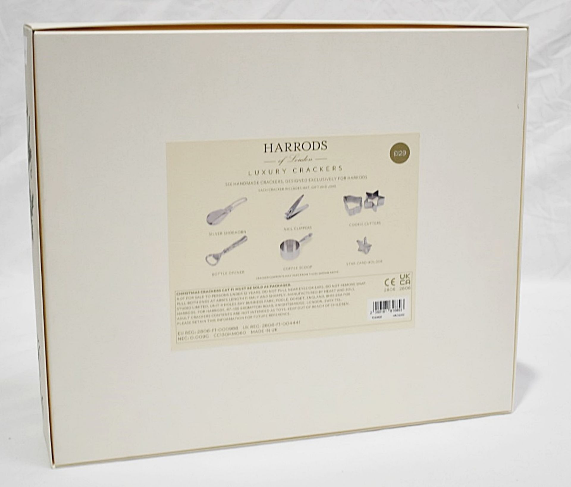 6 x HARRODS OF LONDON 'Regency Regalia' Luxury Handmade Christmas Crackers - Original Price £129.00 - Image 3 of 4
