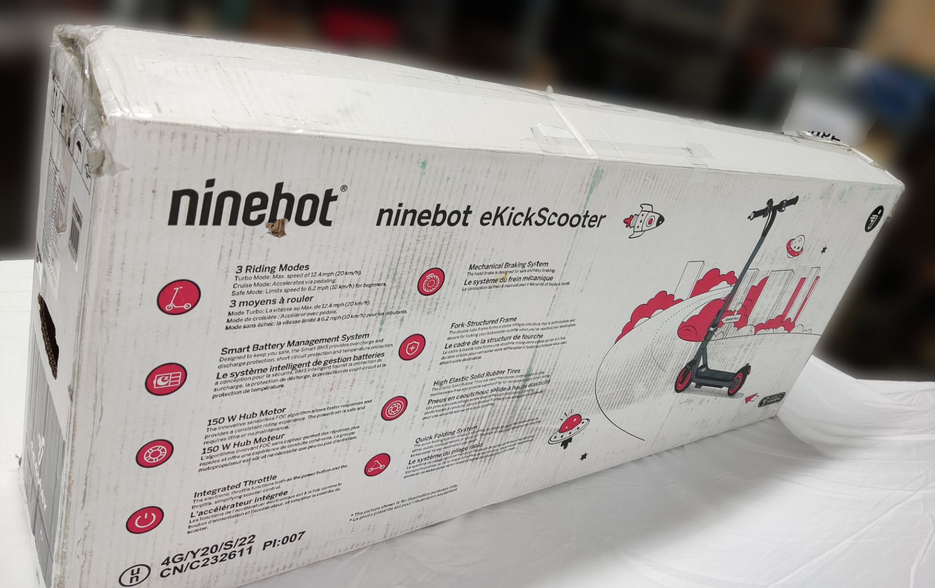 1 x SEGWAY Ninebot Zing C20 Grey Ekickscooter - Unused Boxed Stock - Original RRP £249.00 - Image 3 of 20