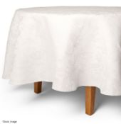 1 x LE JACQUARD FRANÇAIS 'Tivoli' Luxury Linen Tablecloth Ø240cm - Original Price £385.00
