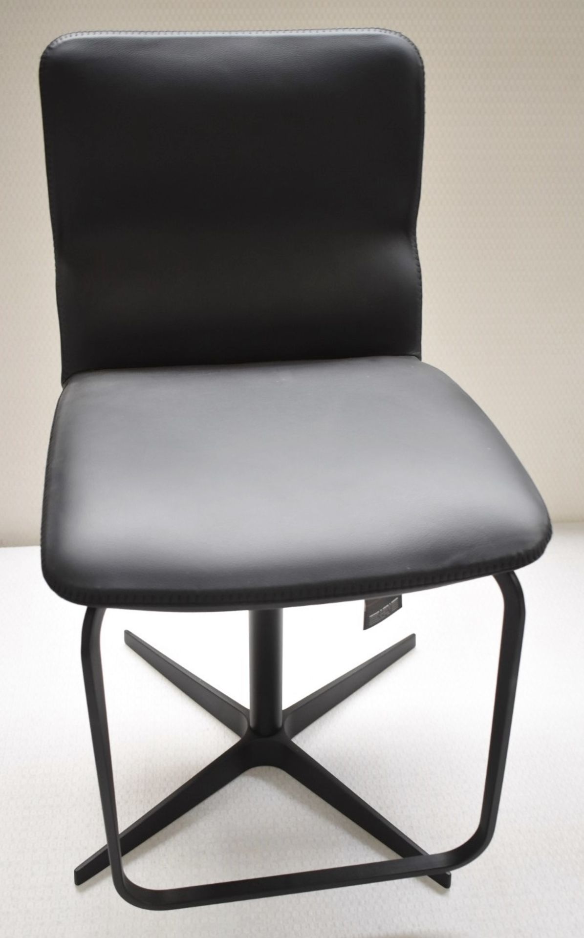 1 x CATTELAN ITALIA 'Vito X' Italian Designer Adjustable Bar Stool In Black - Original Price £895.00 - Image 3 of 4