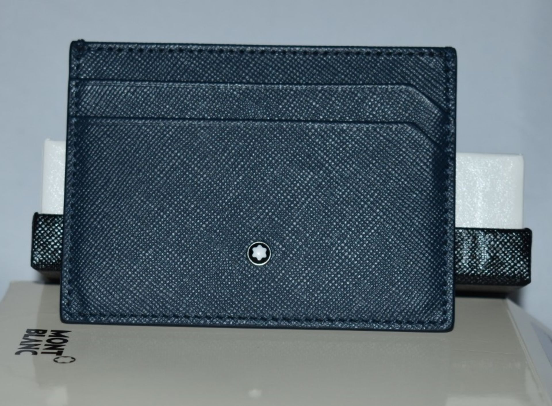 1 x MONTBLANC Sartorial Blue Luxury Leather Card Holder - Original Price £160.00 - Boxed Stock - Image 4 of 10