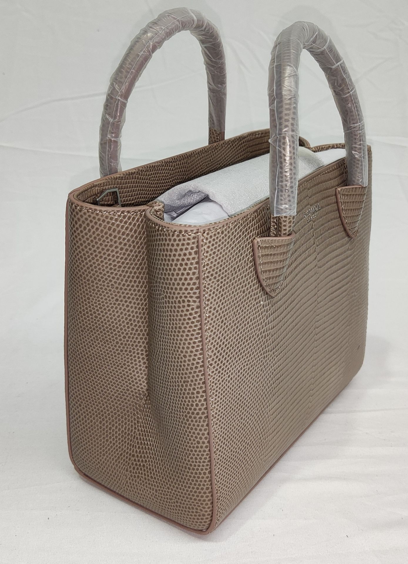 1 x ASPINAL OF LONDON Mini Madison Tote Bag In Latte Lizard - Original RRP £495 - Ref: 7349436/ - Image 5 of 22