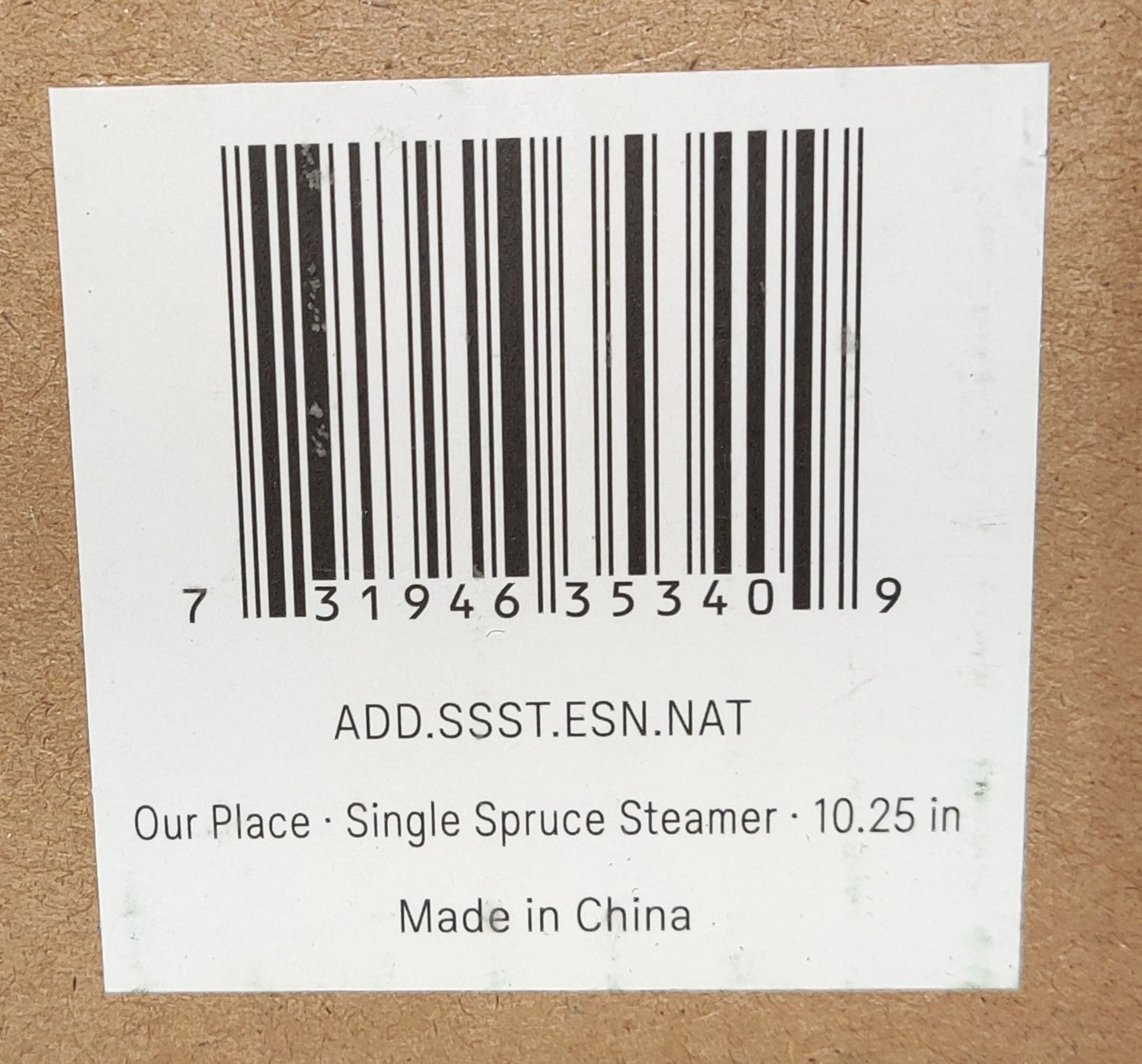 1 x OUR PLACE Single Spruce Steamer Natural 10.25" - Boxed - Original RRP £25 - Ref: 7397126/ - Image 5 of 13