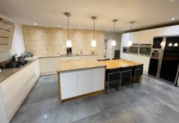 1 x Stunning PARAPAN Handleless Fitted Kitchen with Neff Appliances, Granite Worktops & Island