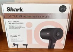 1 x Shark STYLE iQ Ionic Hair Dryer & Styler - Also Includes an iQ Stylebrush - Ref: GRG044 /