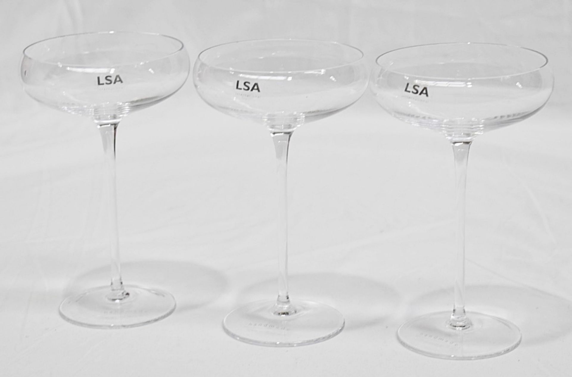 3 x LSA Wine Collection Handmade Champagne Saucers - 300ml - Unused Boxed Stock - Ref: HJL522 / - Image 2 of 6