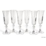 Set Of 6 x MARIO LUCA GIUSTI 'Nuova Italia Synthetic Crystal' Flutes, 150ml - Original Price £150.00