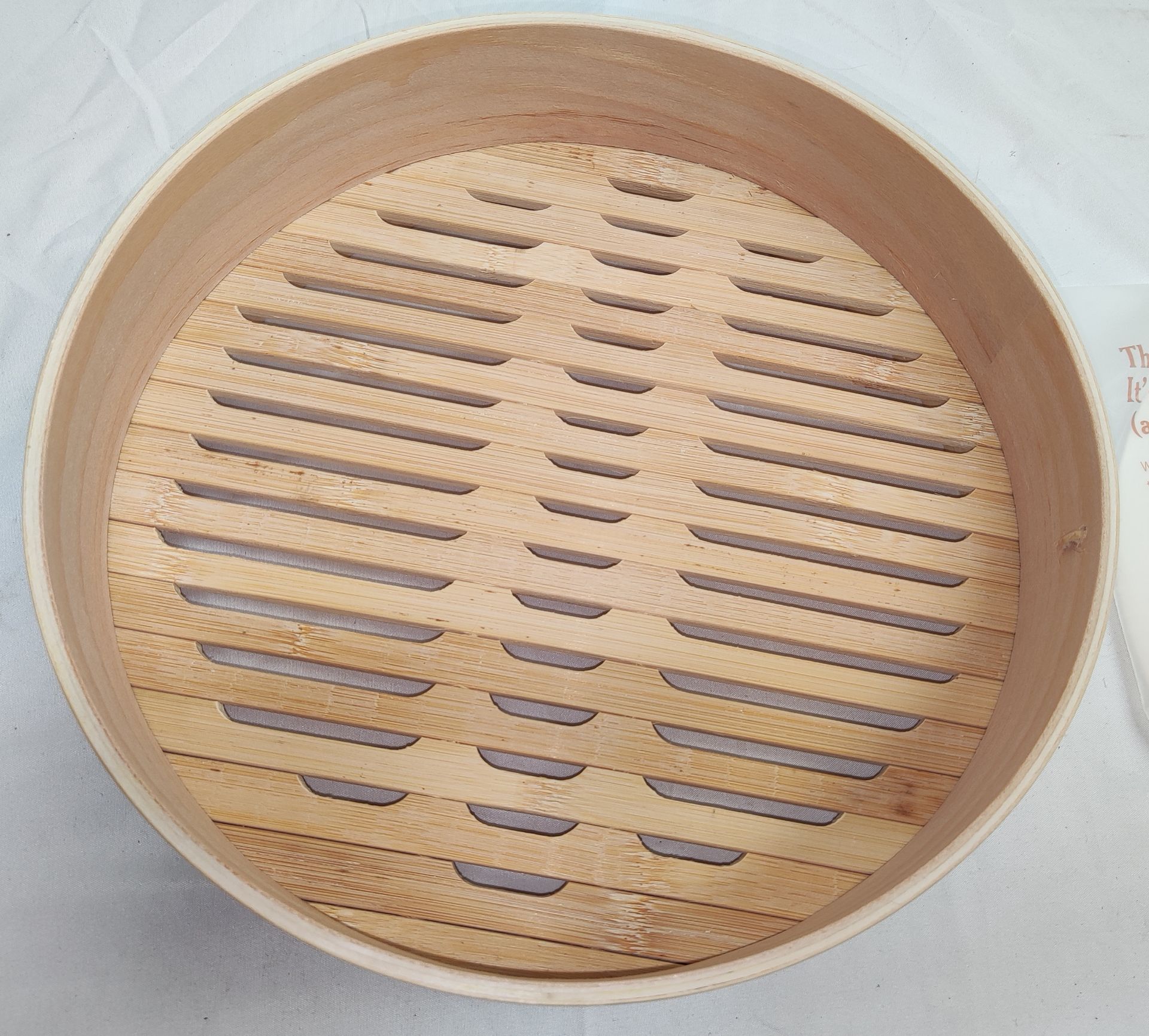 1 x OUR PLACE Single Spruce Steamer Natural 10.25" - Boxed - Original RRP £25 - Ref: 7397126/ - Image 4 of 13