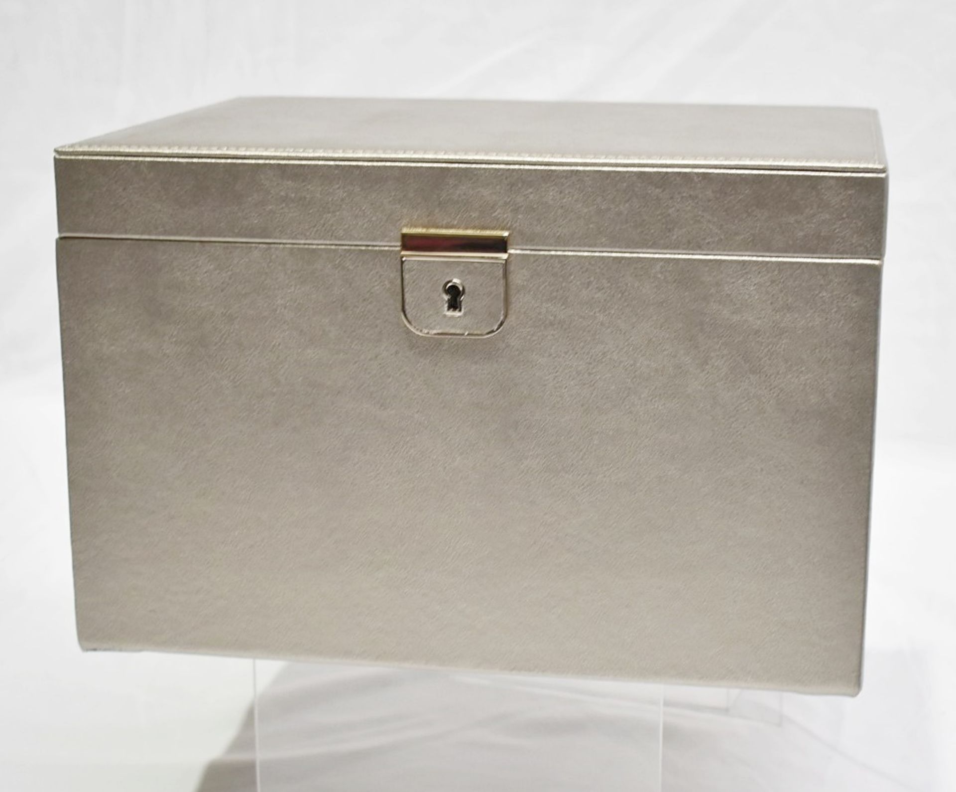 1 x WOLF 'Palermo' Large Luxury Leather Jewellery Box, With A Pewter Finish - Original Price £475.00 - Image 9 of 18