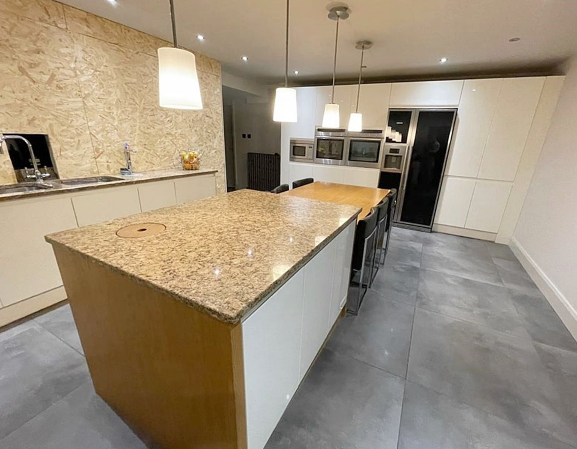 1 x Stunning PARAPAN Handleless Fitted Kitchen with Neff Appliances, Granite Worktops & Island - Image 2 of 126