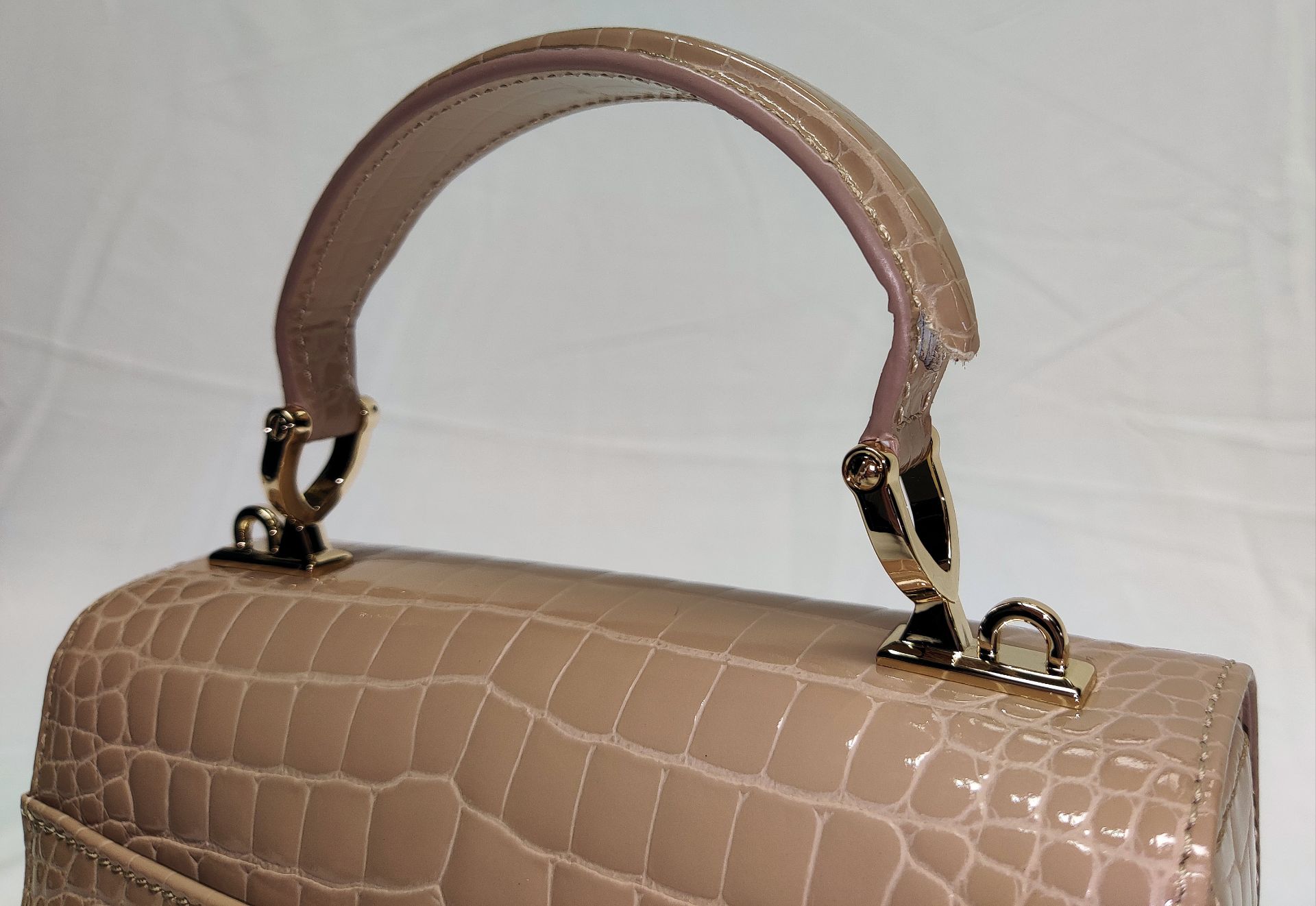 1 x ASPINAL OF LONDON Mayfair Midi Bag In Small Croc Pattern - Boxed - Original RRP £595 - Ref: - Image 10 of 22