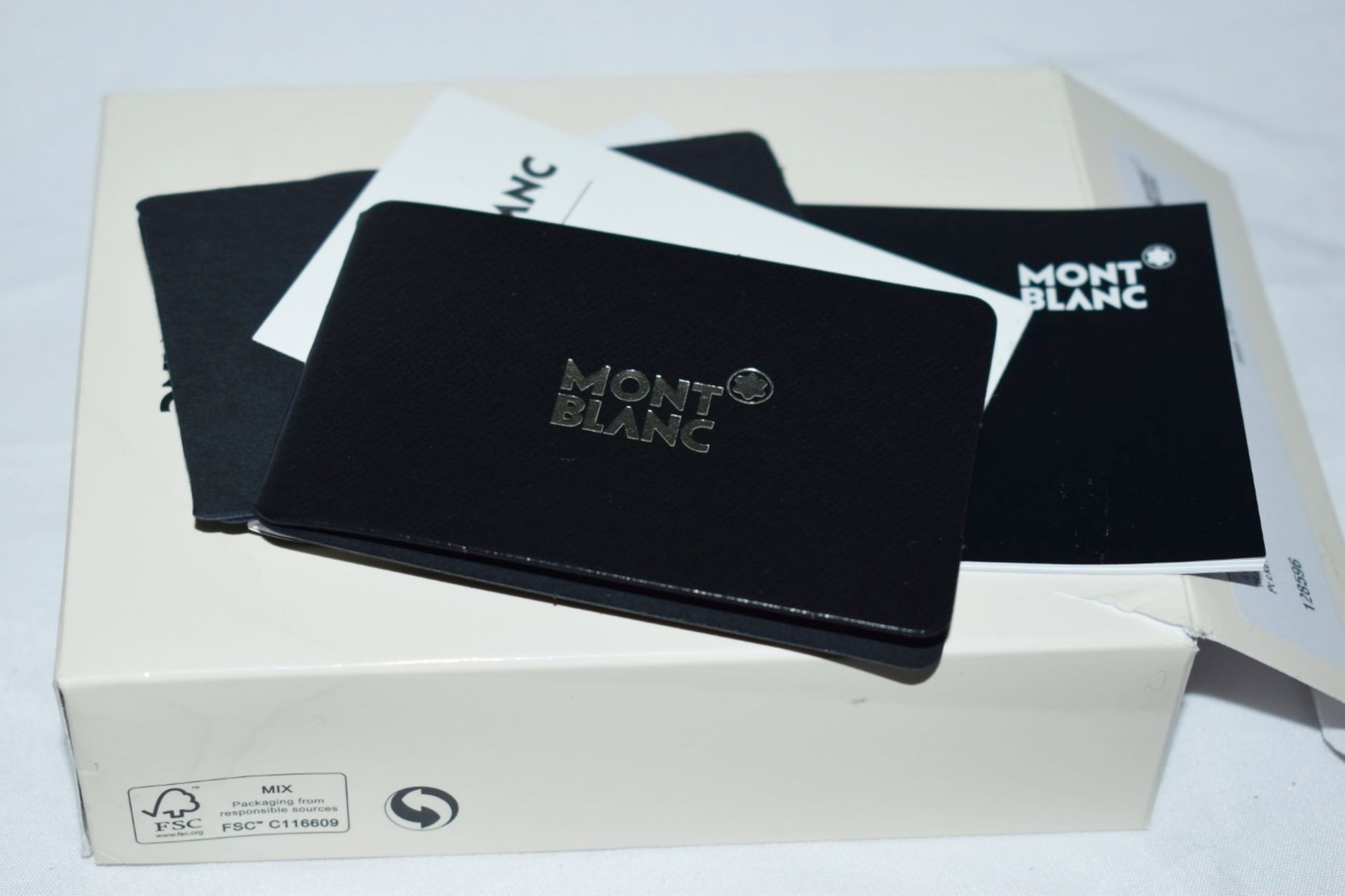 1 x MONTBLANC Sartorial Blue Luxury Leather Card Holder - Original Price £160.00 - Boxed Stock - Image 6 of 10
