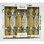 6 x HARRODS OF LONDON 'Regency Regalia' Luxury Handmade Christmas Crackers - Original Price £129.00