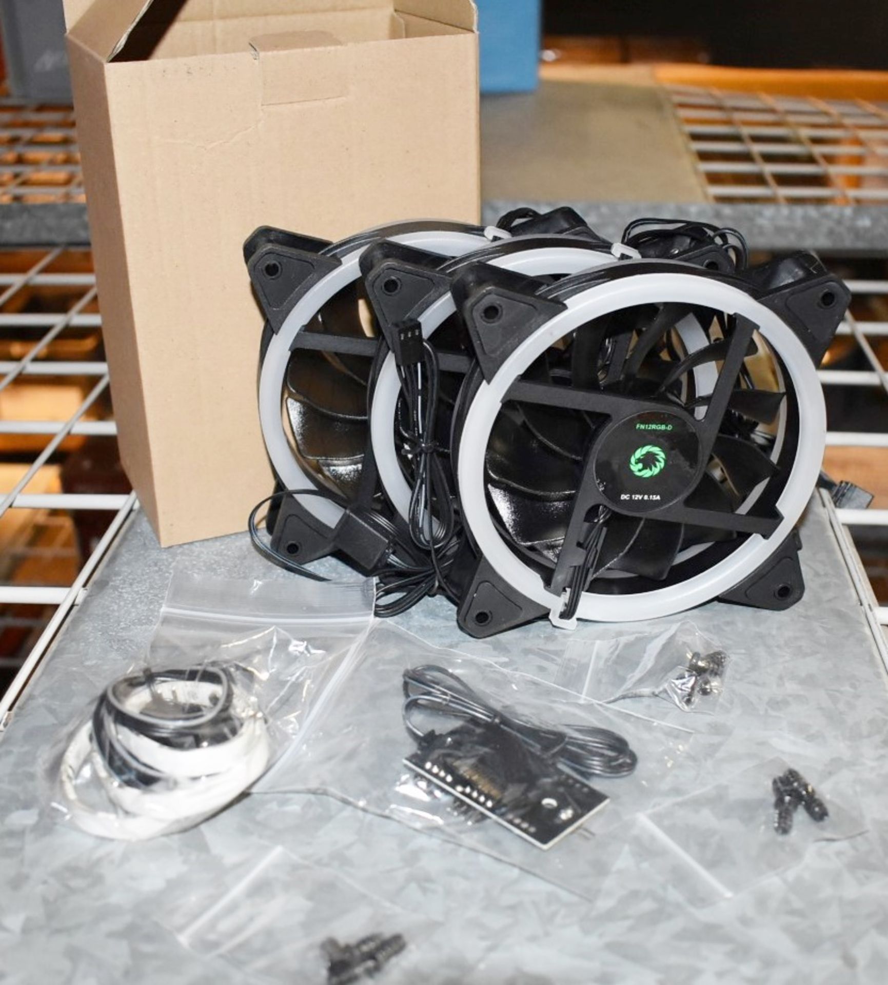 1 x GameMax LED Fan Pack For PC Gaming Cases - Includes 3 x 120mm LED Case Fans, Mounting Screws - Image 5 of 8