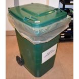 1 x Wheelie Waste Bin in Green - 240 Litre - Previously Used Indoors Only - Good Clean Condition