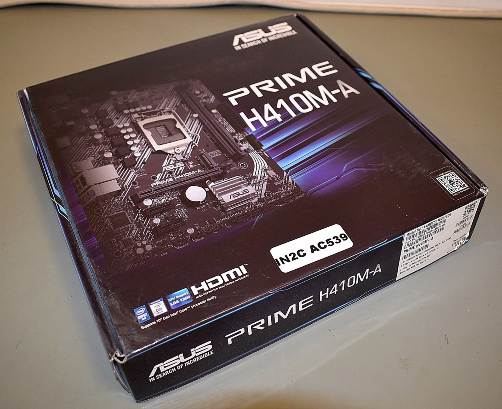 1 x Asus Prime H410M-A LGA1200 Intel Motherboard - Sample Motherboard