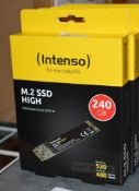 1 x Intenso M.2 Solid State 240gb SSD Hard Drive - New Boxed Stock