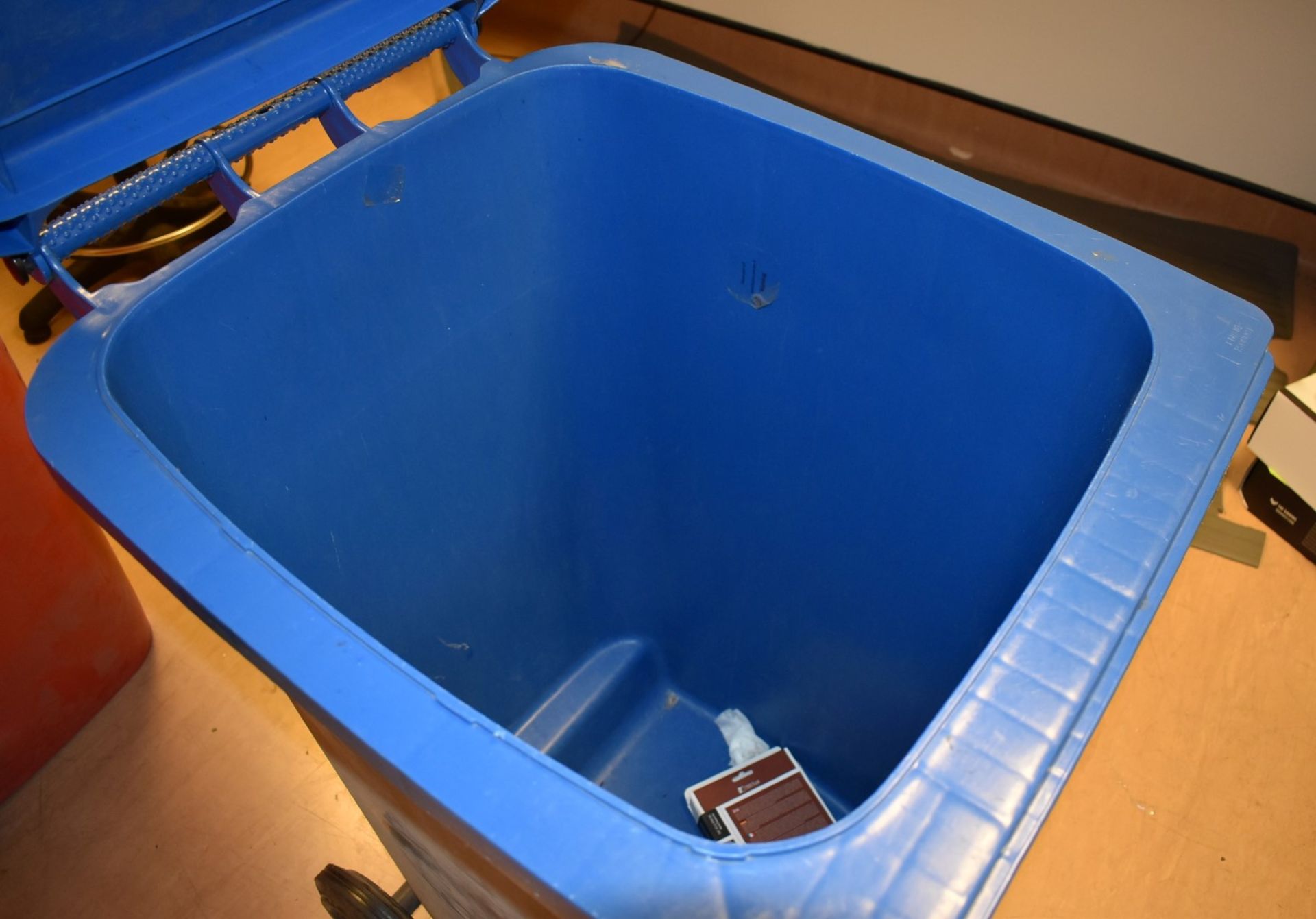 1 x Wheelie Waste Bin in Blue - 240 Litre - Previously Used Indoors Only - Good Clean Condition - - Image 2 of 3