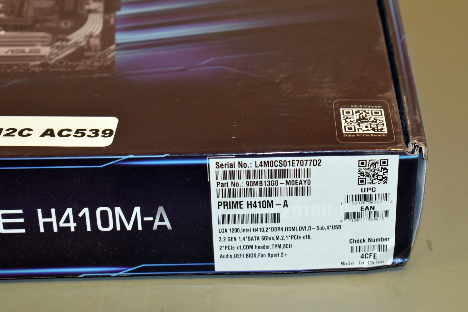 1 x Asus Prime H410M-A LGA1200 Intel Motherboard - Sample Motherboard - Image 4 of 7