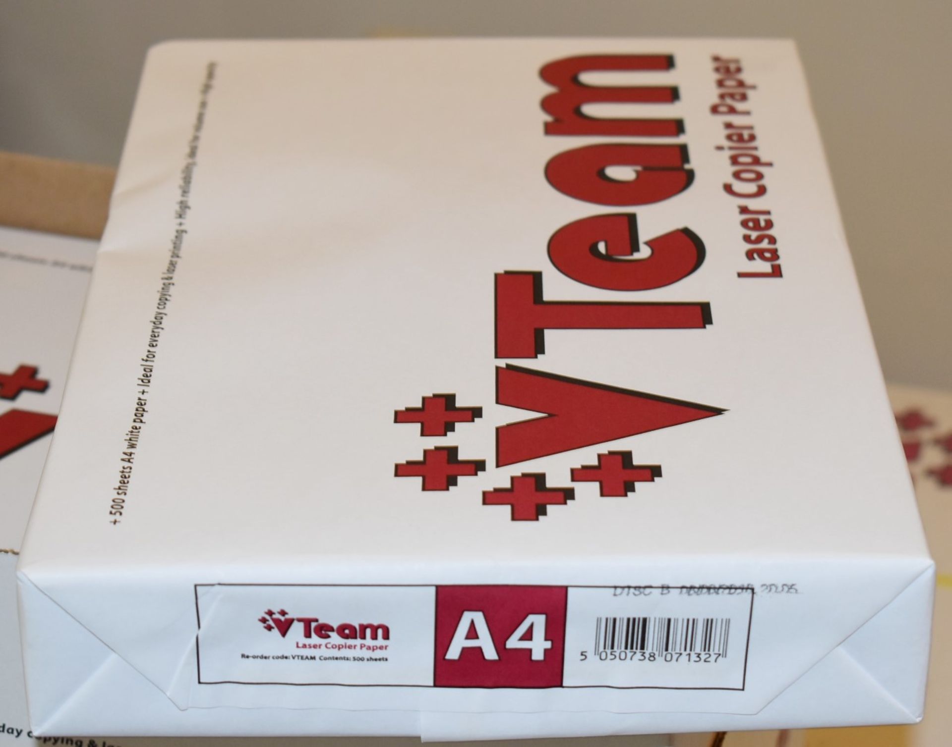 10 x Packs of Vteam A4 Laser Copy Paper - 500 Sheets Per Pack - Includes 2 x Boxes of 5 x Reams - - Image 6 of 6