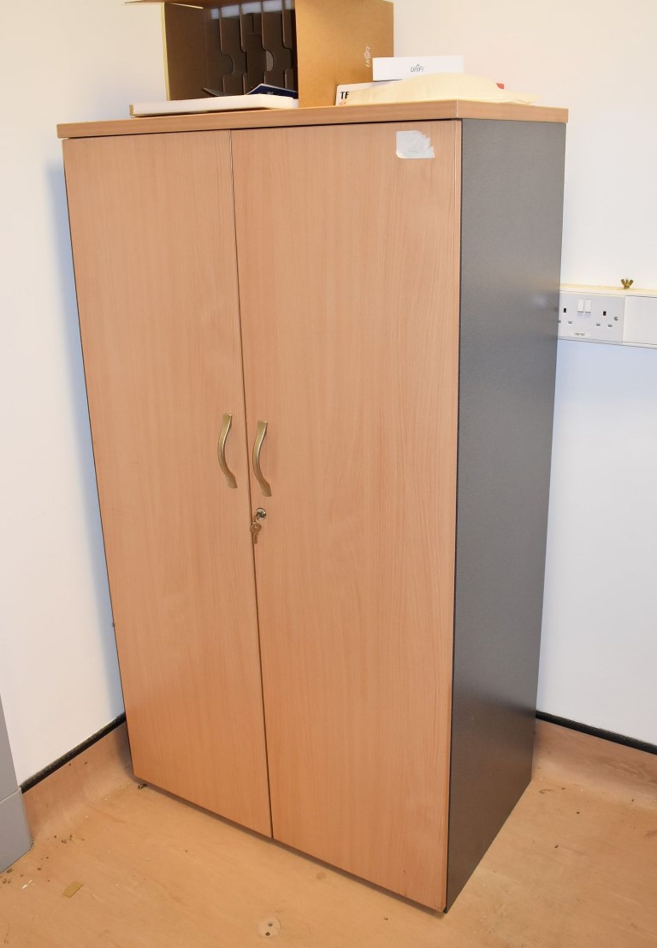 1 x Two Door Office Storage Cabinet - Size: H144 x W80 x D47 cms - Ref: GFITR - CL646 - Location: