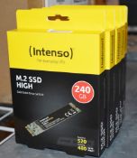 1 x Intenso M.2 Solid State 240gb SSD Hard Drive - New Boxed Stock - Ref: AC127 GFMR - CL646 -