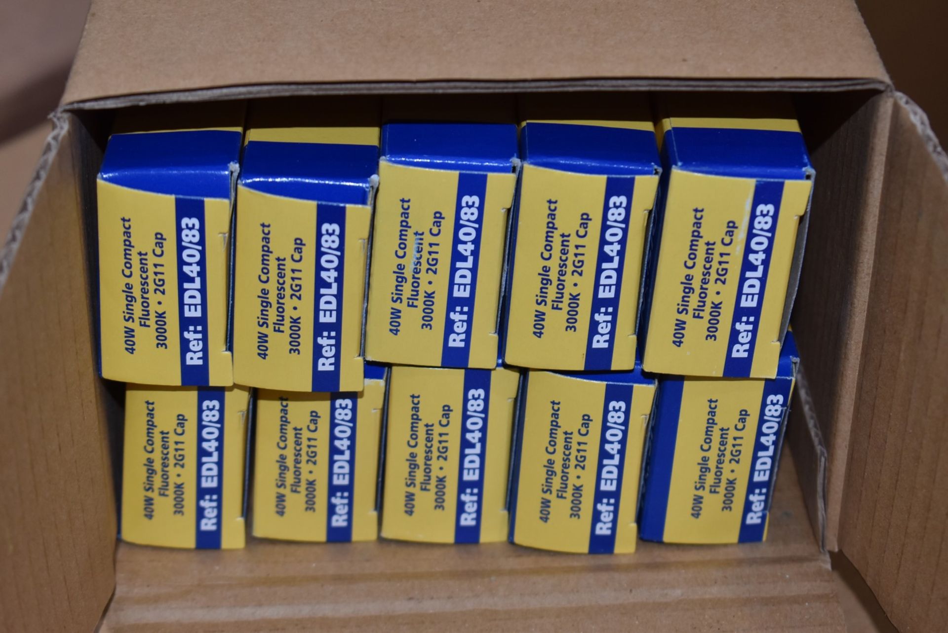 10 x Edison 40W 2G11 4 Pin Long Compact 3000K Fluorescent Lamps - New Boxed Stock - RRP £70 - Image 4 of 7