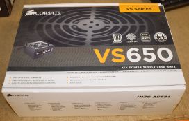 1 x Corsair VS650 650w PC Power Supply - Boxed