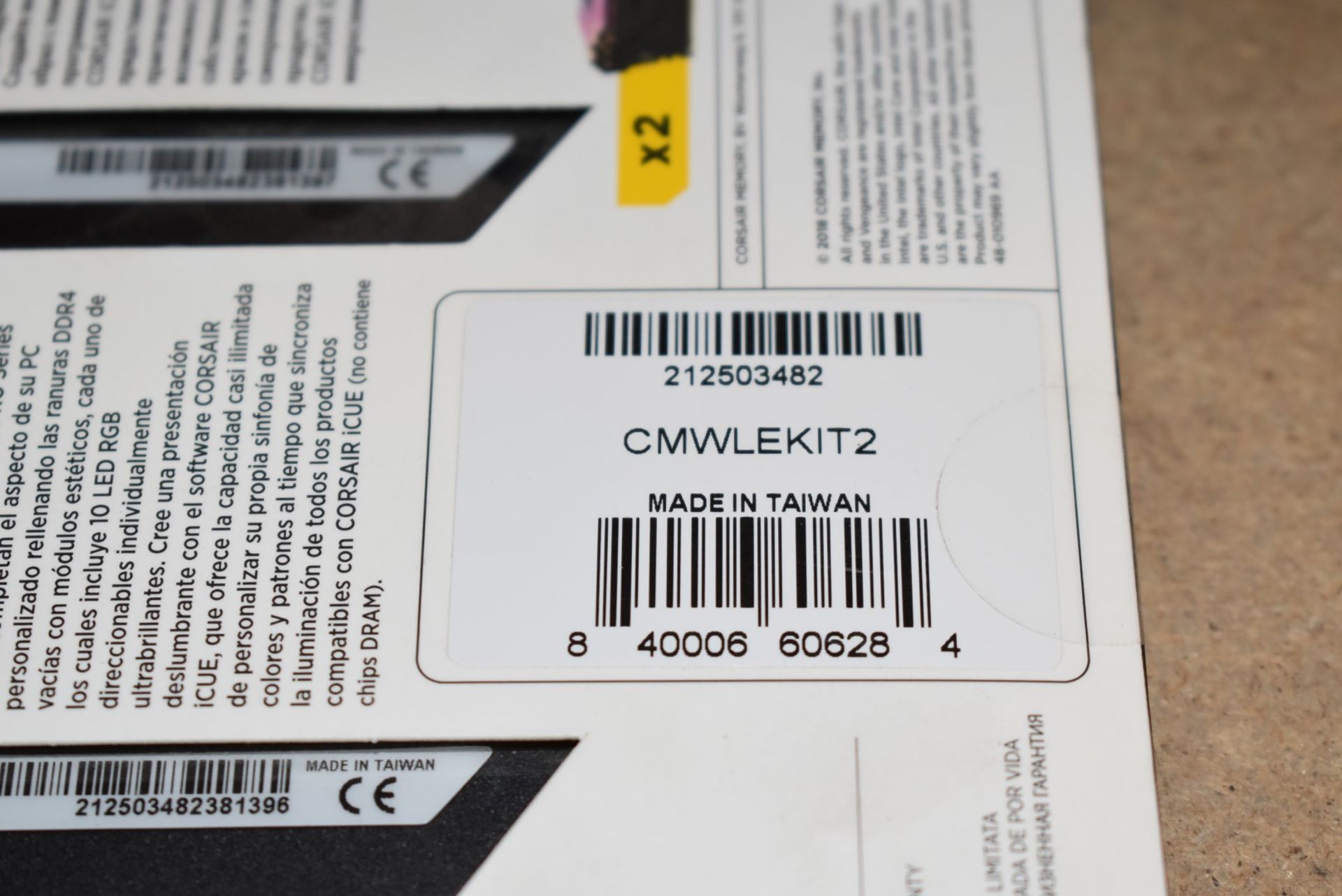 1 x Corsair CMWLEKIT2 Vengeance RGB PRO DDR4 Light Enhancement Kit - New Boxed Stock - Ref: AC136 - Image 3 of 4