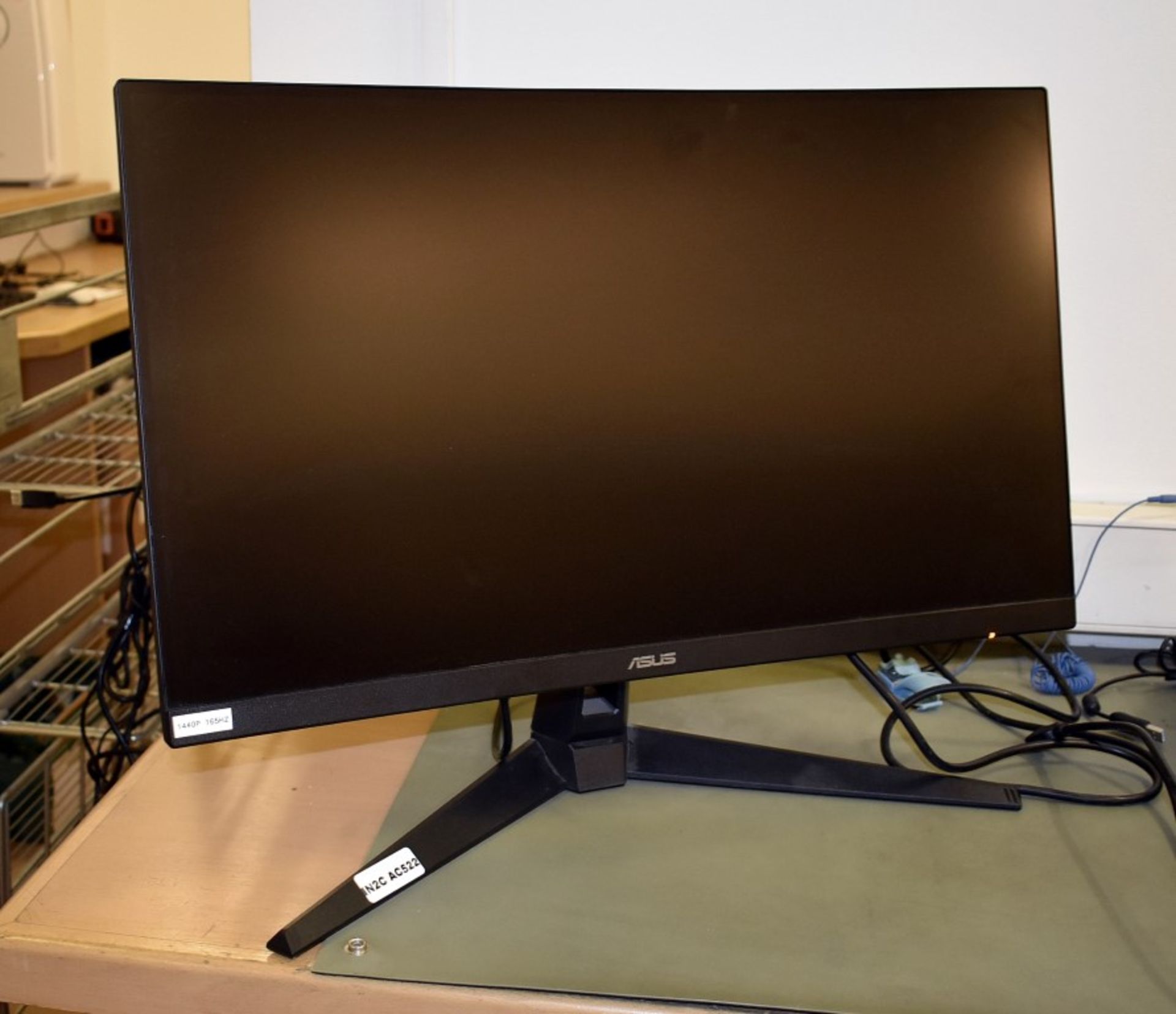 1 x Asus TUF Gaming Curved Gaming Monitor - 27 Inch WQHD (2560x1440) 165Hz - Model VG27WQ1B - Image 4 of 5