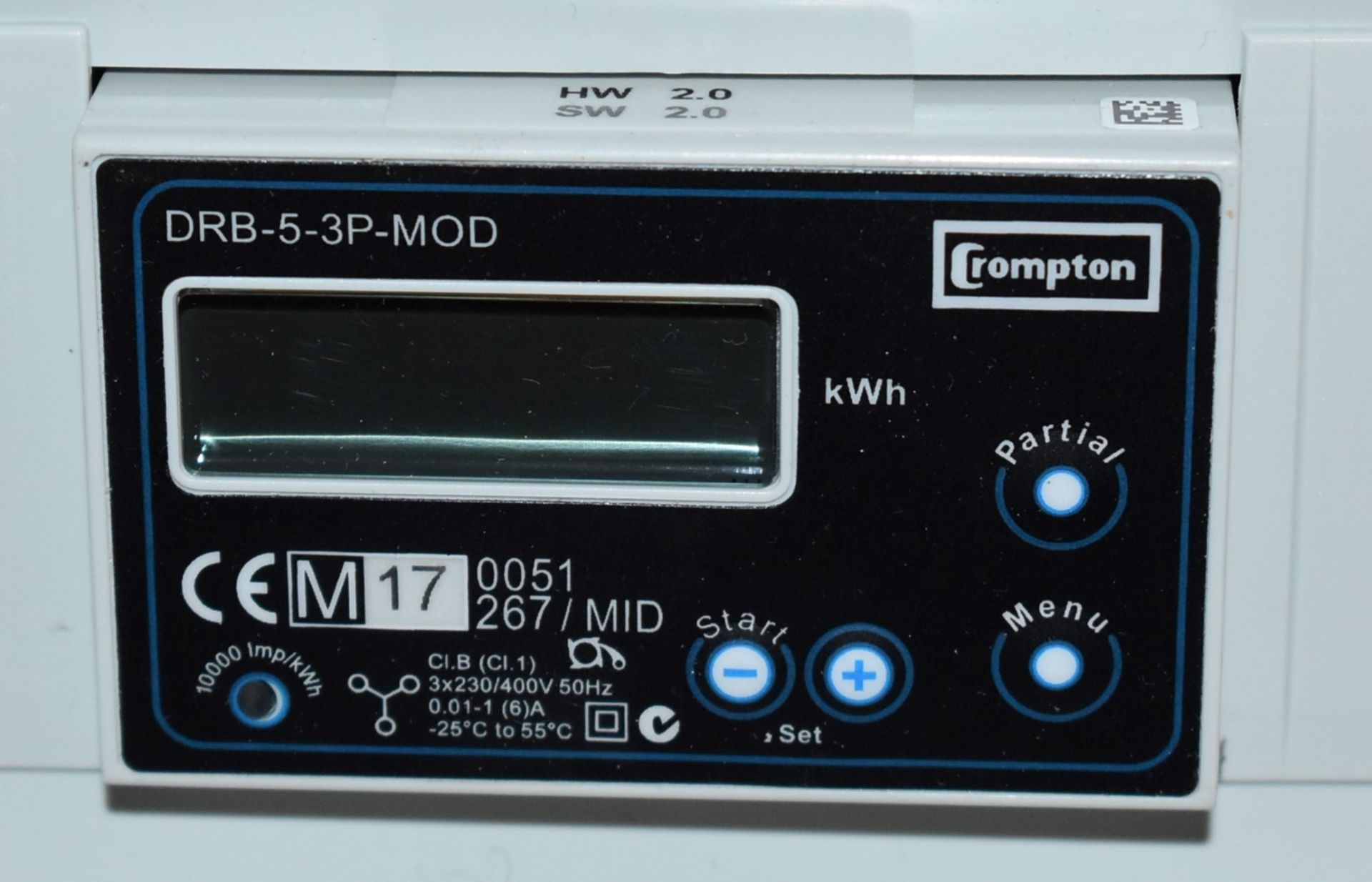 1 x Crompton DRB-5-3P-MOD Energy Mid Meter 3 Phase With Enclosure - Image 4 of 4