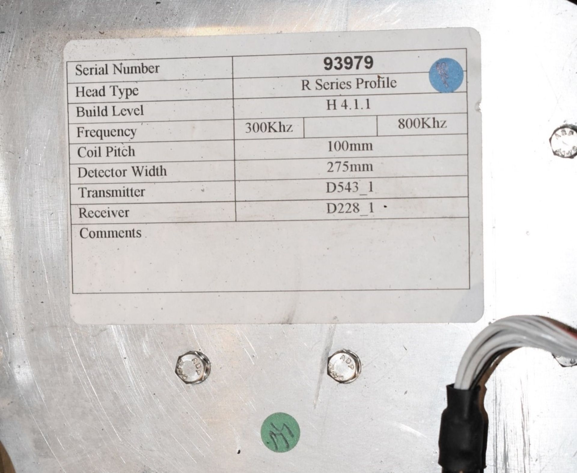 1 x SAFELINE R Series Metal Detector - Ref: G061 G/IT - CL011 - Location: Altrincham WA14 - Image 5 of 8