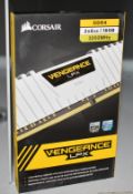 1 x Corsair Vengeance LPX DDR4 3200MHz 16GB Ram Kit - 2 x 8GB - Artic White - New Boxed Stock
