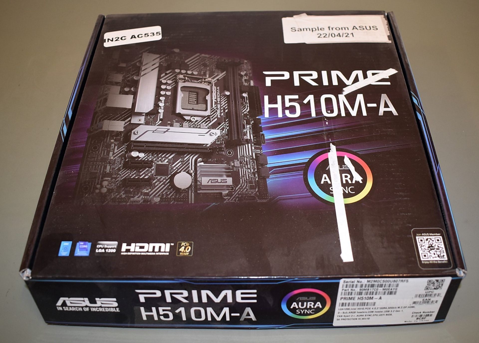 1 x Asus Prime H510M-A Motherboard For LGA1200 Intel Processors - Boxed With Accessories - Sample - Image 6 of 6