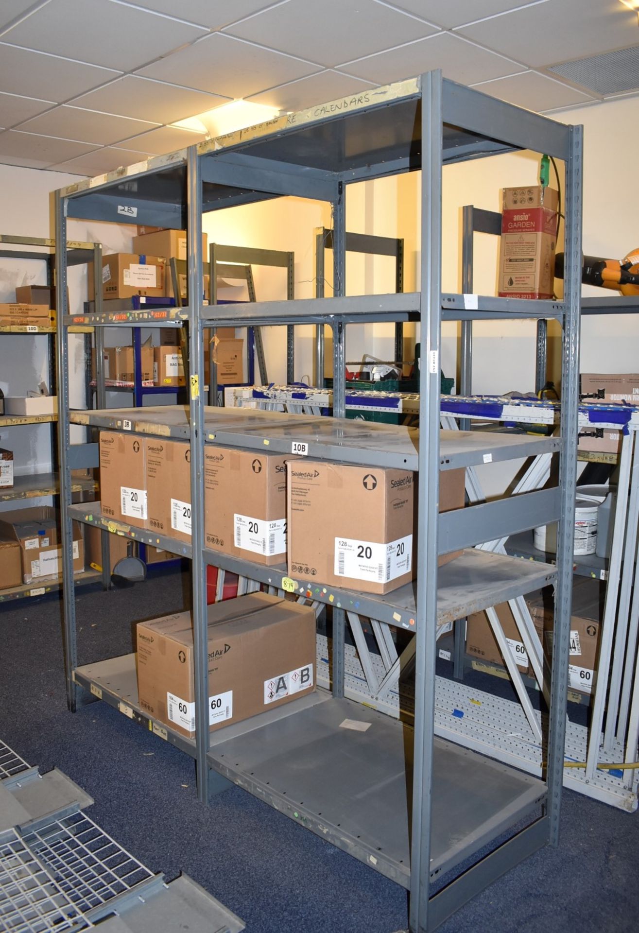 1 x Large Collection of Boltless Warehouse Storage Shelving - Includes 15 x Uprights & 37 x Shelves - Image 4 of 8