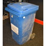 1 x Wheelie Waste Bin in Blue - 240 Litre - Previously Used Indoors Only - Good Clean Condition