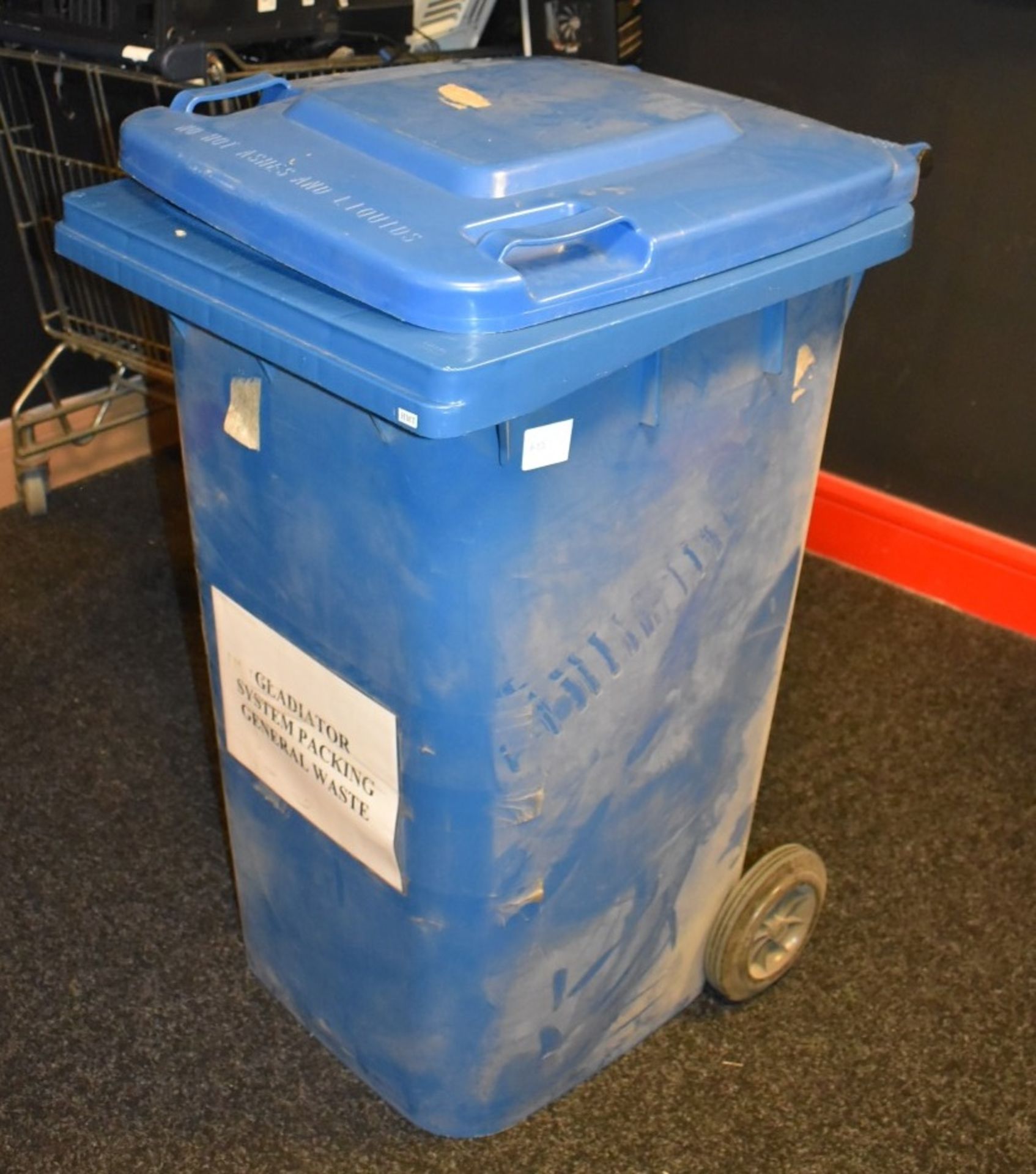 1 x Wheelie Waste Bin in Blue - 240 Litre - Previously Used Indoors Only - Good Clean Condition