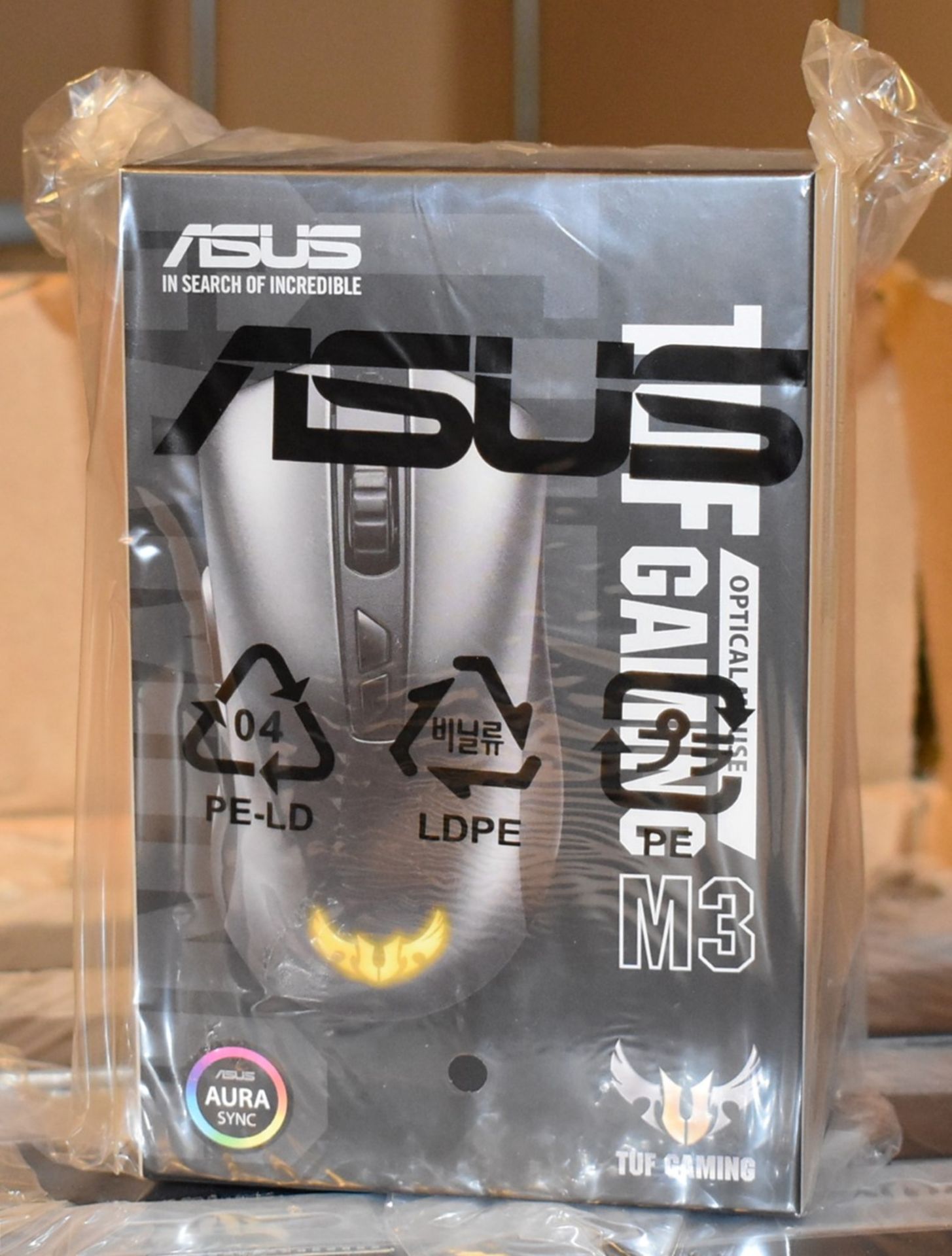 1 x Asus TUF Gaming M3 Mouse - 7000 dpi Optical Sensor - Seven Programmable Buttons With Onboard