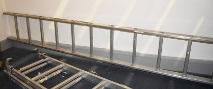 1 x Youngman 200 Aluminium 13 Tread Ladder - 150kg Max Capaity - Each Section Has an Approx Length