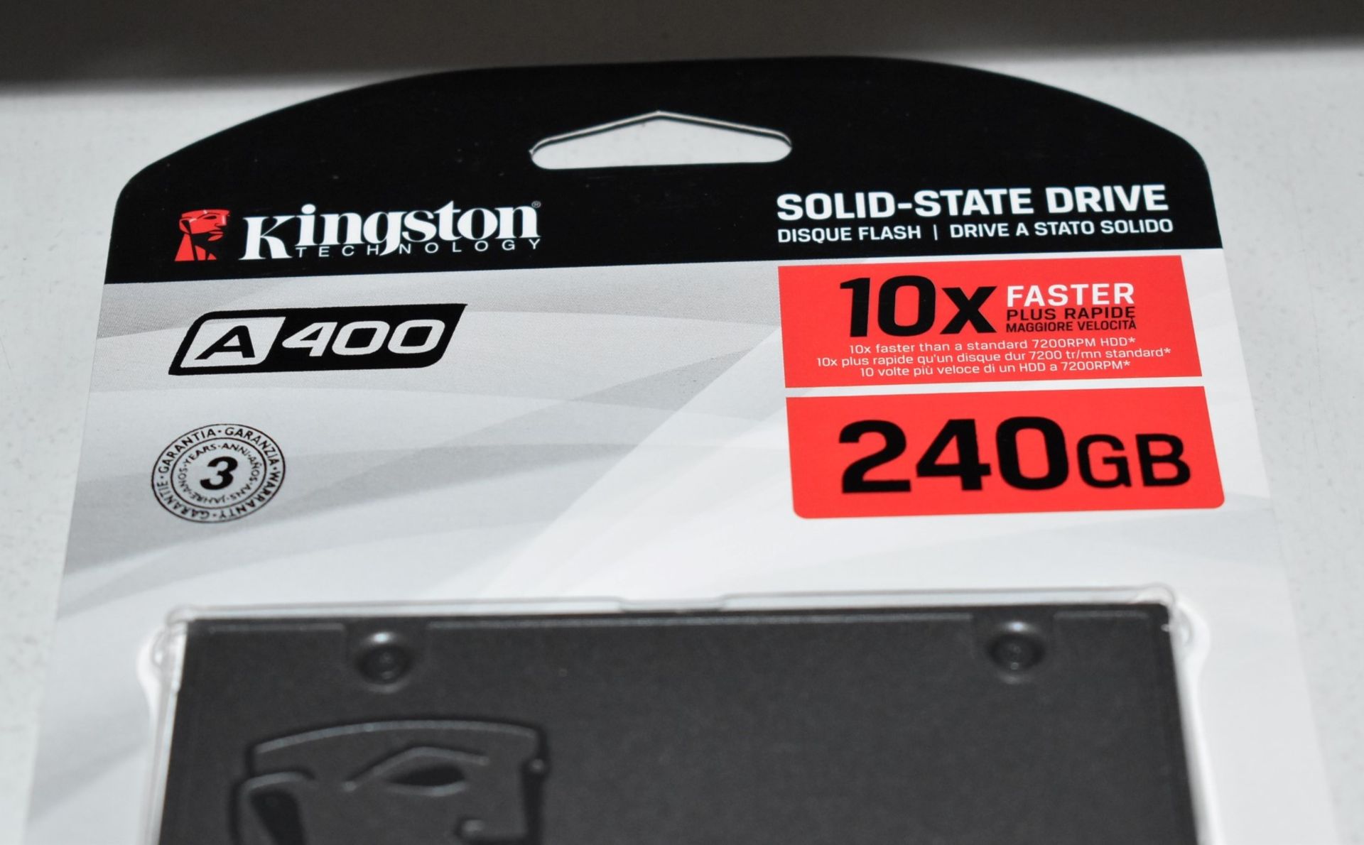 1 x Kingston A400 Solid State 240gb SSD Hard Drive - New Boxed Stock - Image 2 of 2