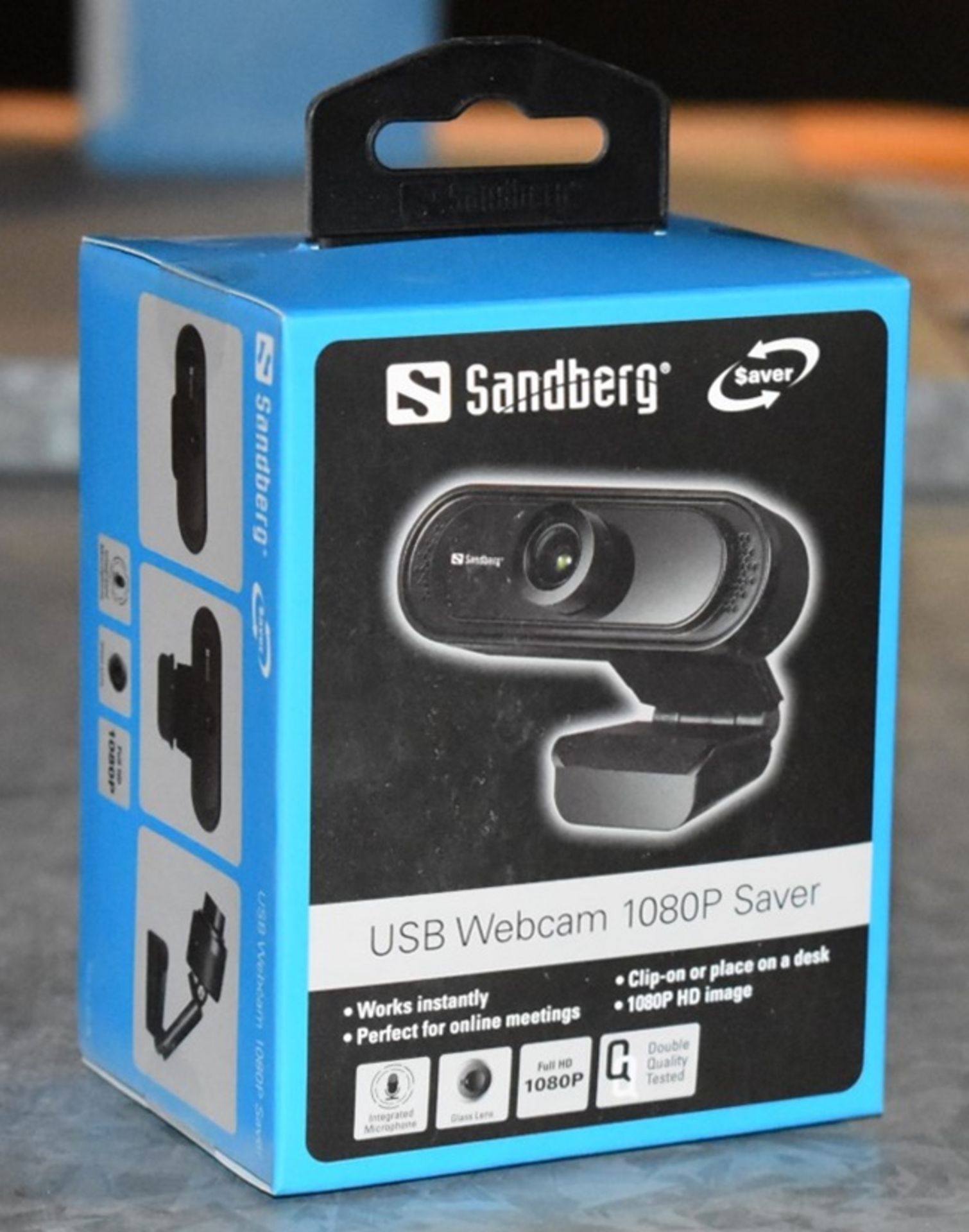 5 x Sandberg USB Full HD 1080p Webcams With Microphone - RRP £34.99 - New Boxed Stock - Ref: AC94