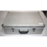 1 x Foam Padded Heavy Duty Transit Case - With Lock and Key - Size: 58 x 35 x 20 cms