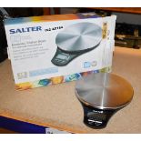 1 x Salter Stainless Steel Electronic Digital Kitchen Scales in Original Box