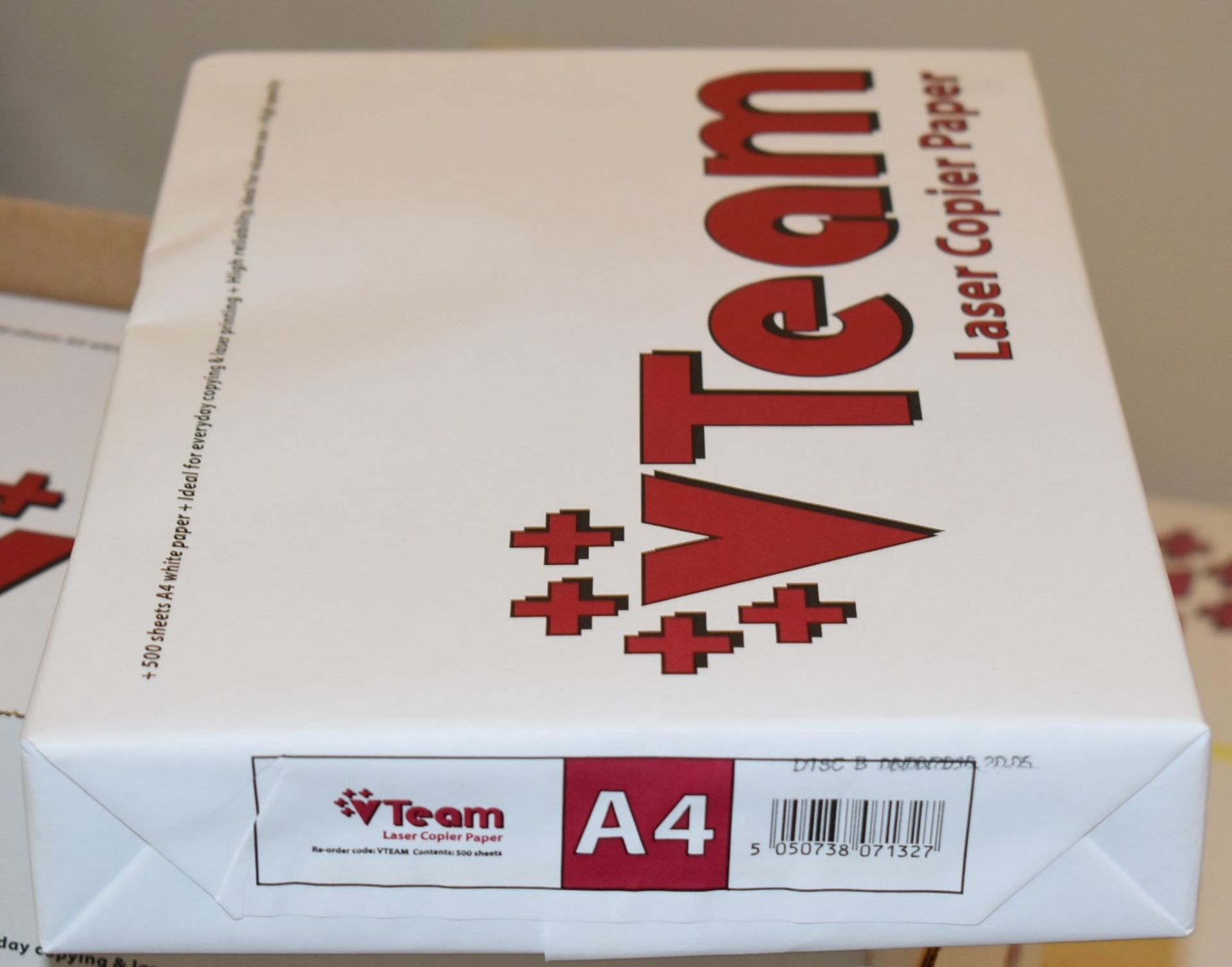 10 x Packs of Vteam A4 Laser Copy Paper - 500 Sheets Per Pack - Includes 2 x Boxes of 5 x Reams - Image 6 of 6