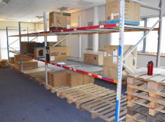 3 x Bays of Heavy Duty Storage Racking With Shelves - Includes 4 x Uprights, 12 x Crossbeams