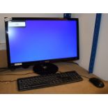 1 x Asus 24 Inch VS248 LCD Monitor With Power Cable, Mouse and Keyboard